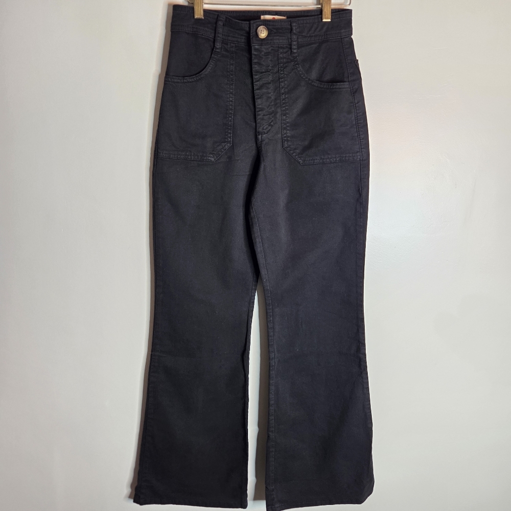 Marine Layer Black Boot Cut Pants
